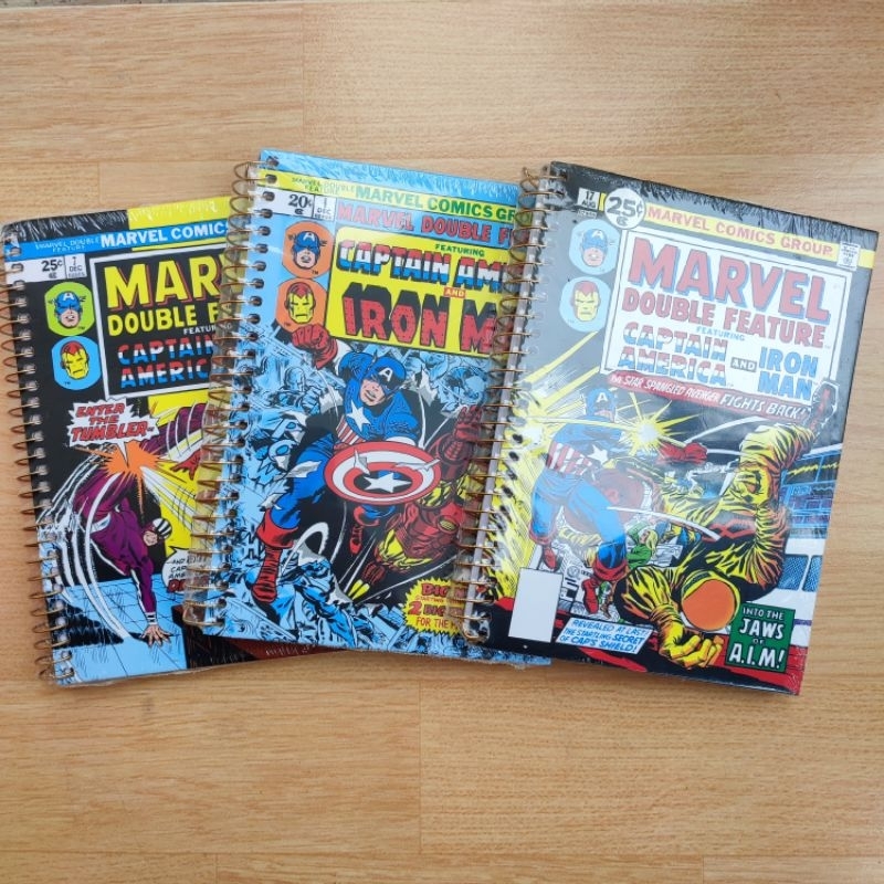 

MINISO MARVEL WIREBOUND BOOK 80 SHEETS / BUKU TULIS SPIDERMAN CAPTAIN MARVEL IRON MAN HULK