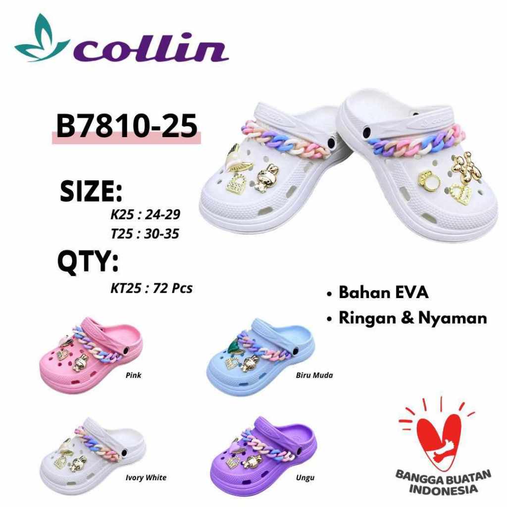 Sandal Anak Full Jibbitz MENYALA / LID Baim Fuji Balance IMPORT CHINA D55-2S - Sandal BAIM Anak Baim