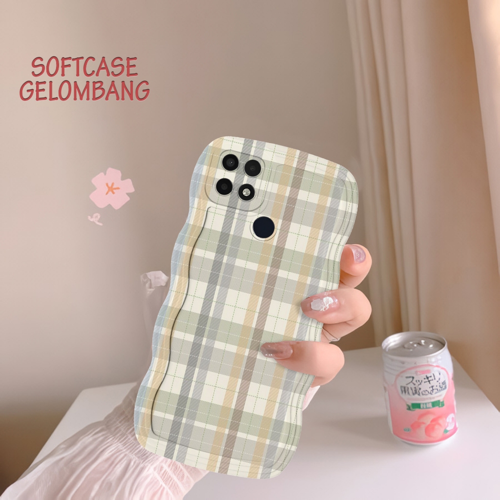 Soft Case Gelombang HP OPPO A15 - OPPO A15s - Casing Gelombang - Espa.id - Fashoin Case - Case Cewek