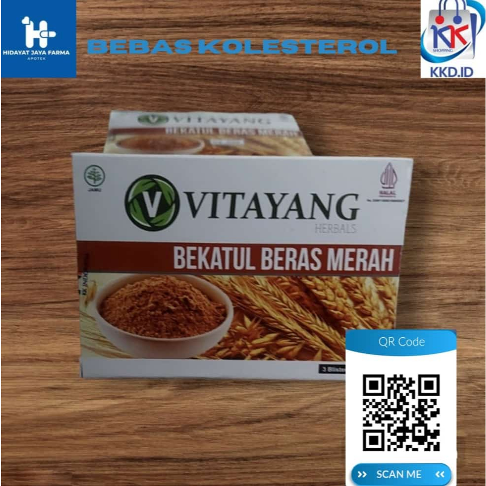 

VITAYANG BEKATUL BERAS MERAH 1 BOX ISI 30 KAPSUL{HEMPASKAN KOLESTEROL}