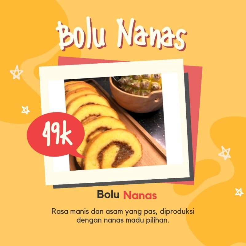 

Bolu gulung Nanas Madu