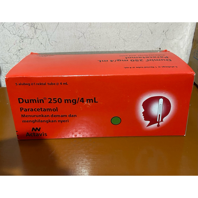 DUMIN SUPP 250mg Paracetamol penurun panas untuk dewasa