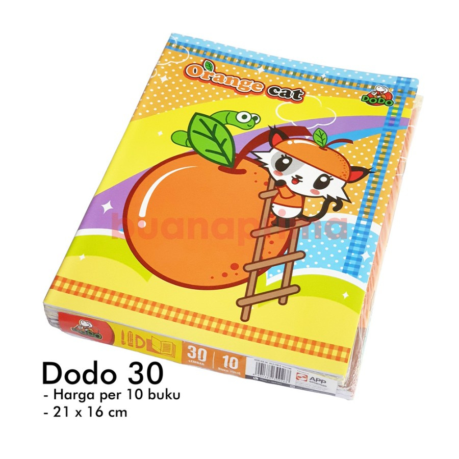 

Buku Tulis Dodo 30 Lembar / Buku Sekolah Murah(1Pack)