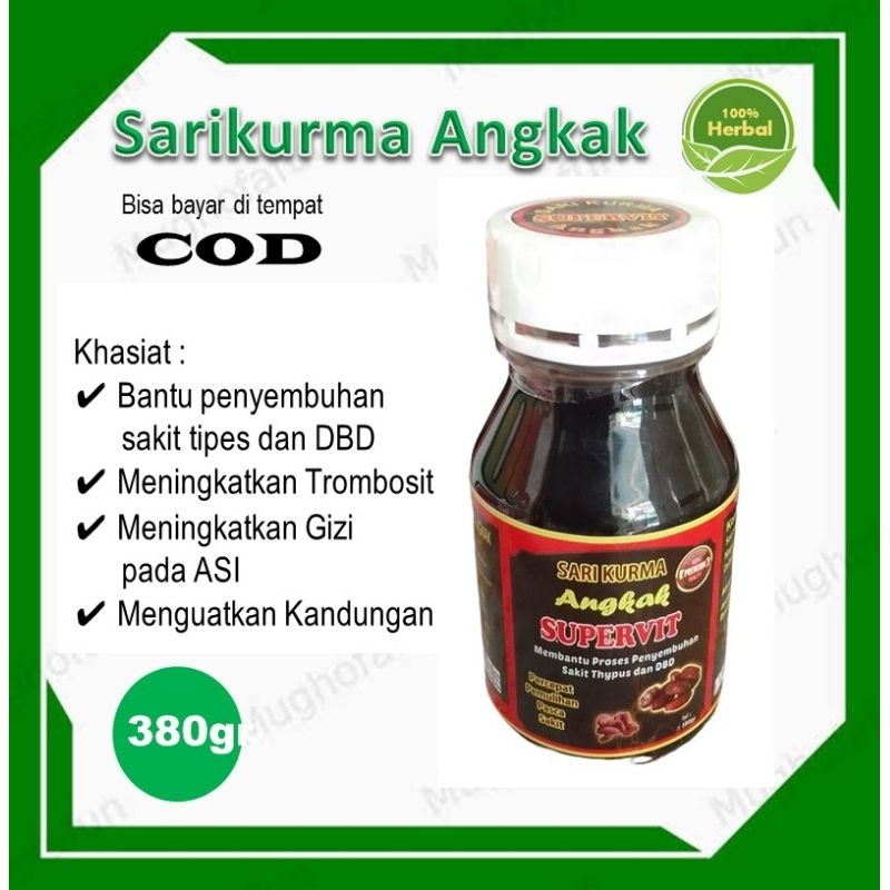 

Sarikurma Angkak bantu penyembuhan sakit tipes dan DBD isi 380 gram