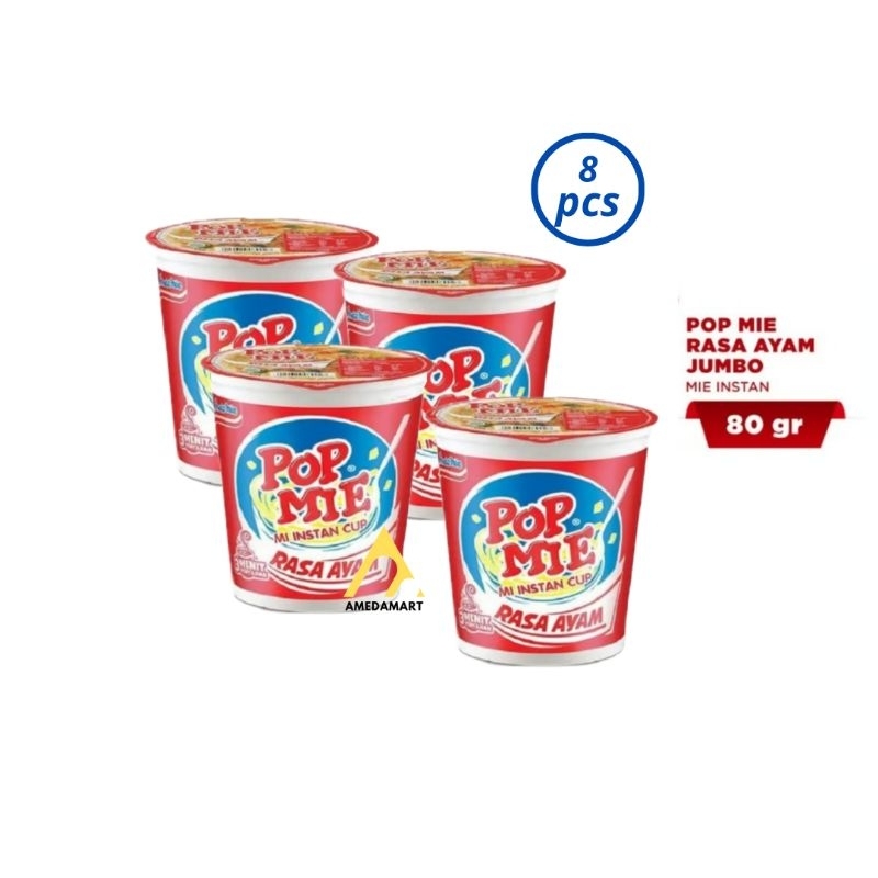 

Pop Mie Cup Rasa Ayam Jumbo [80 g x 8 pcs]