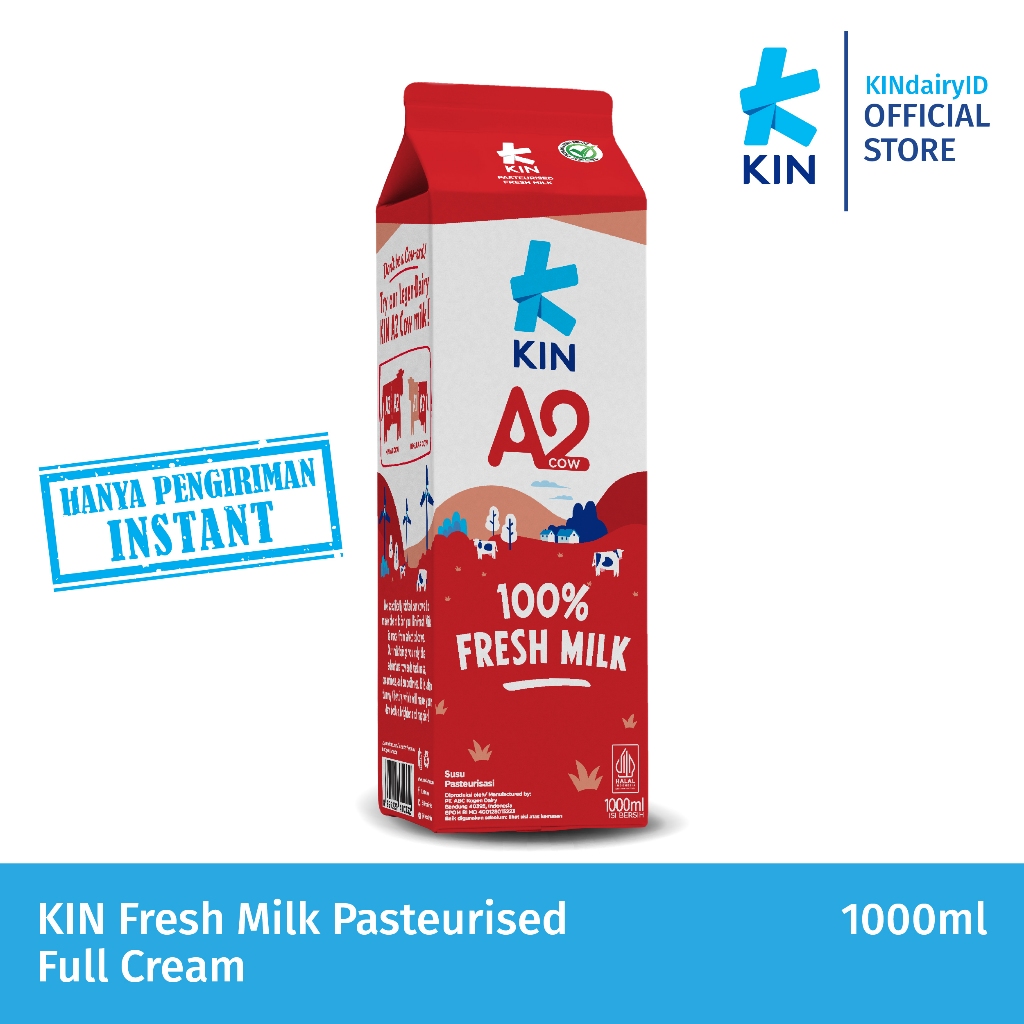 

KIN Pasteurised Fresh Milk Full Cream 1000 Ml