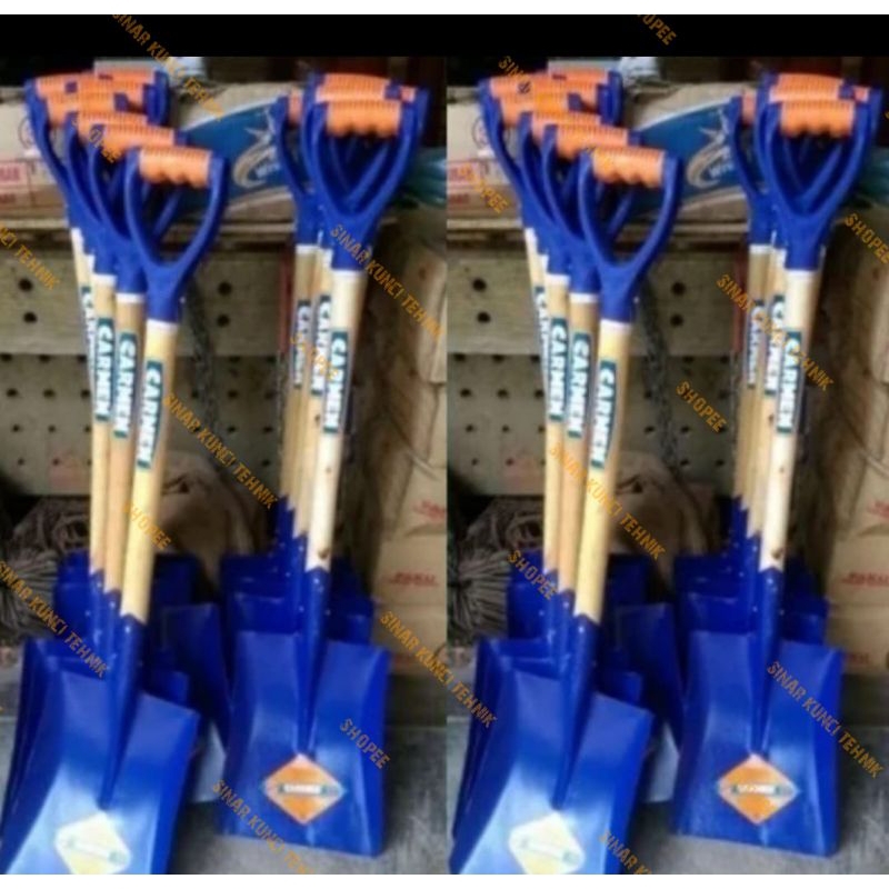 Skop Pasir CARMEN / Skop Pasir GG Kayu CARMEN / Skop Pasir ASLI 100%