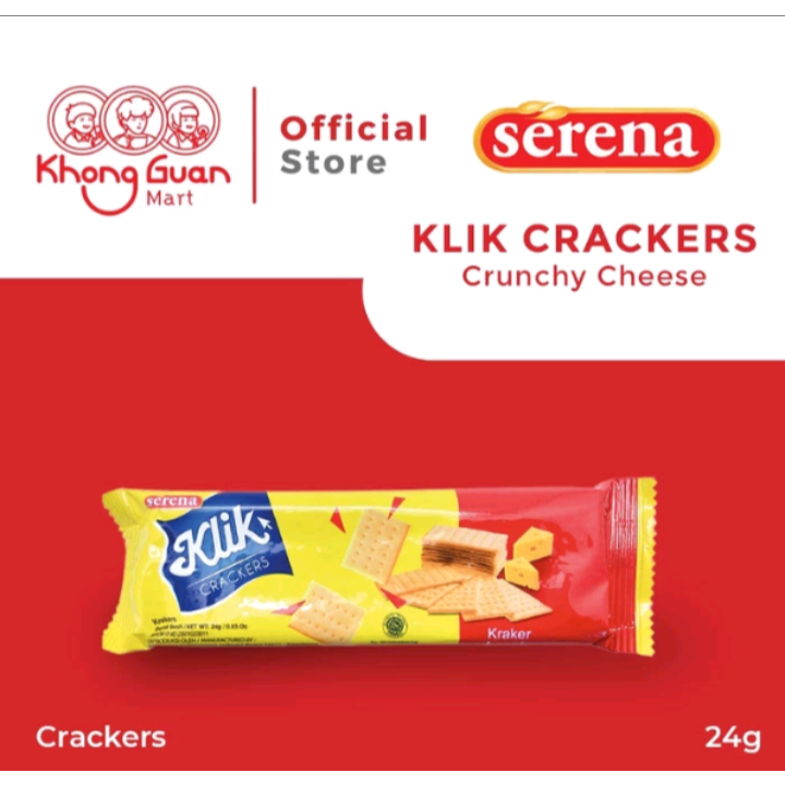 

serena klik crackers crunchy renceng isi 10pcs x 24gr