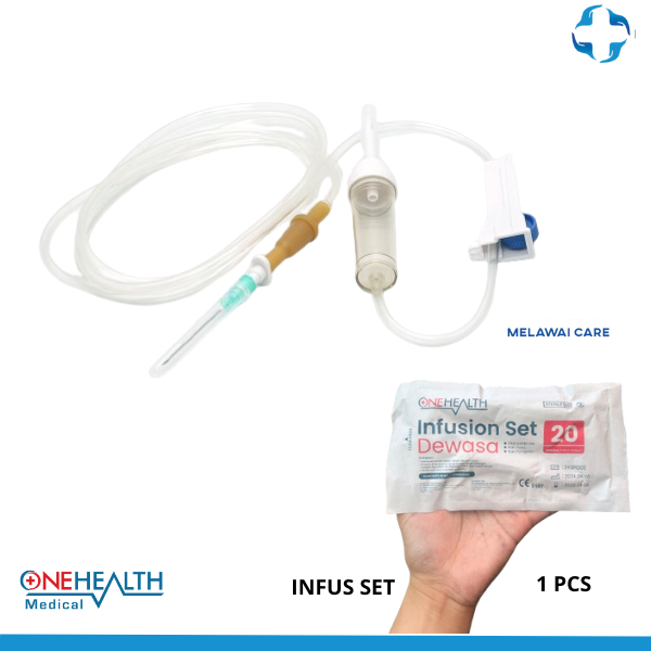 Infus Set Onehealth Dewasa Selang Infus Dewasa Onehealth  Infusion Set Alat Infus Dewasa Infus Set D