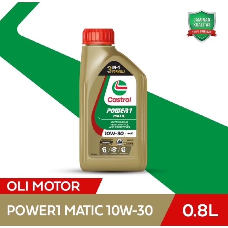 Oli castrol power 1 matic 10W-30 800ml ori CASTROL