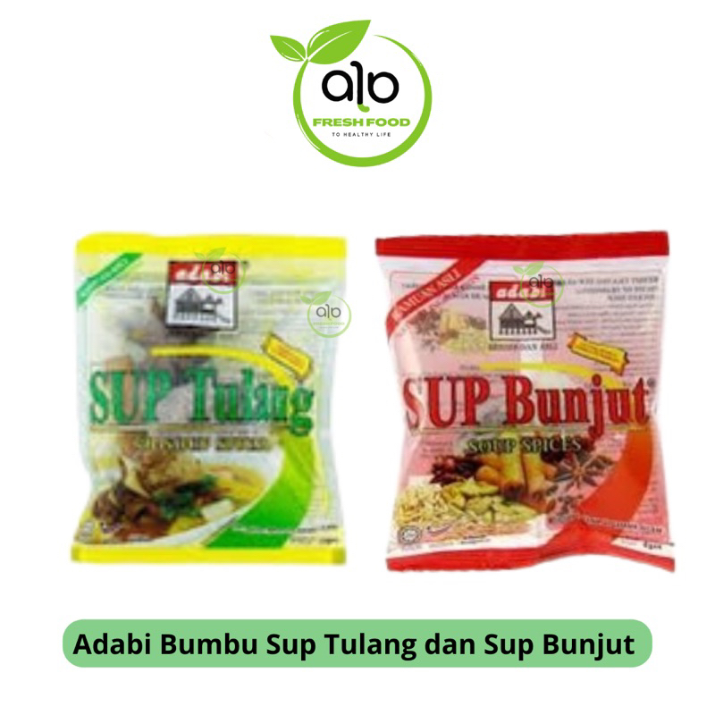 

Adabi Sop Tulang 8g - Rempah Campuran untuk Ramuan Sop Tulang - ALO Fresh Food