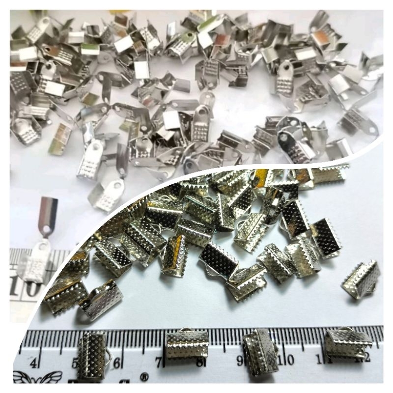 100 pcs Klep / Penjepit / Jepit Tali / penjepit Bulu / Jepit bahan craft