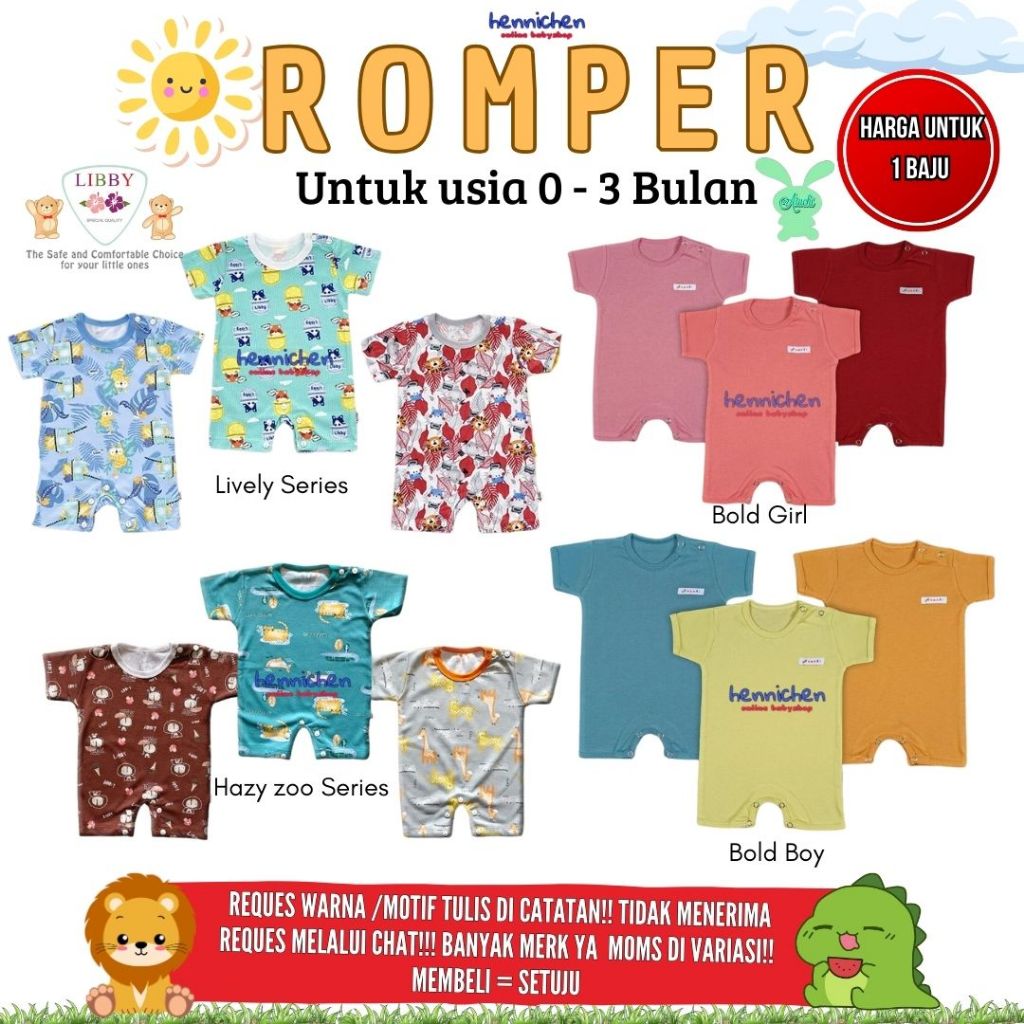 BANYAK MOTIF LIBBY Baju TIDUR ANAK LIVELY VIBES / BON VOYAGE / ZOE BABY / SUMMER GAMES / TEA TIME / 