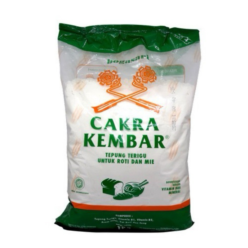 

Bogasari Tepung Cakra Kembar Transparan (1kg)