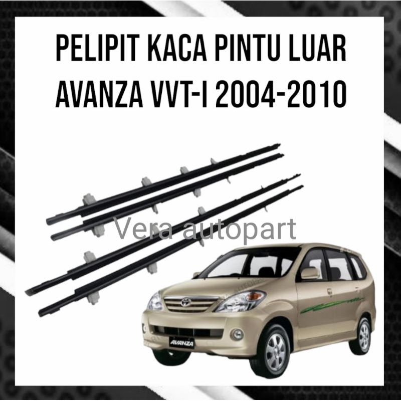 karet pelipit kaca pintu luar Avanza 2004-2010