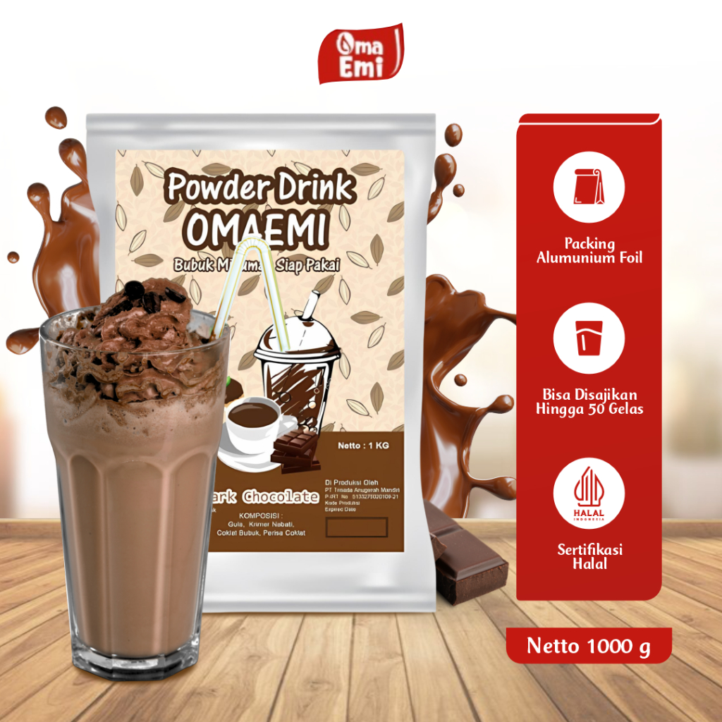 

BUBUK MINUMAN PREMIUM RASA DARK CHOCOLATE | BPOM & HALAL