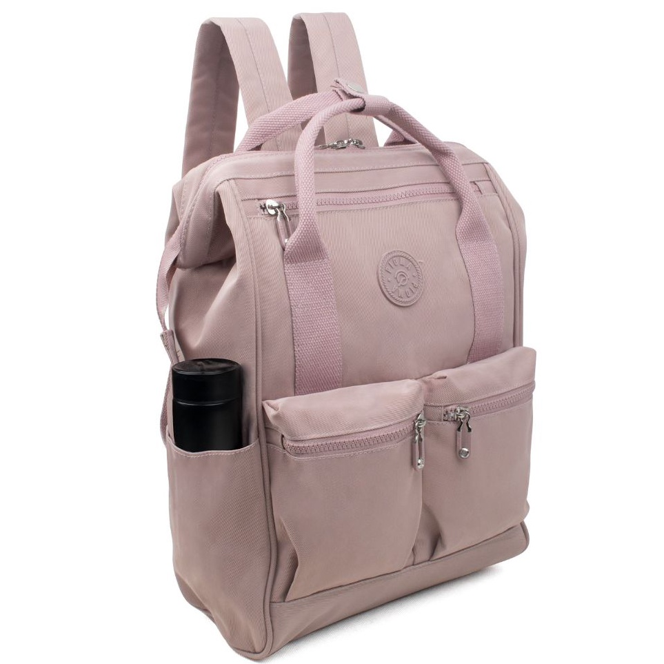 KODE F28I OPIOBAGS TAS RANSEL WANITA  TAS RANSEL SEKOLAH  TRAVELLING BAG  RANSEL LAPTOP PIOMA NYLON 