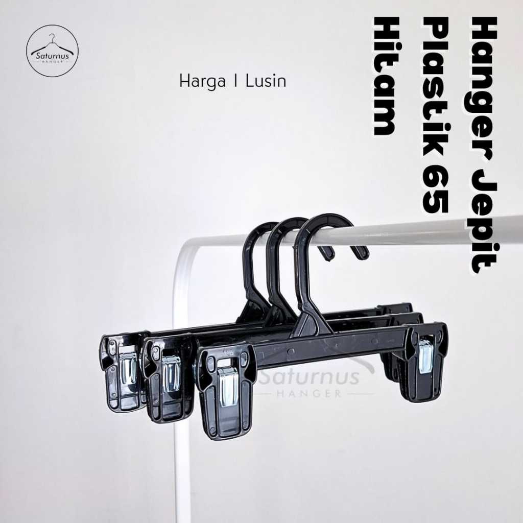 Hanger jepit plastik  hanger jepit plastik hitam  hanger jepit kerudung hanger plastik jepit celana 