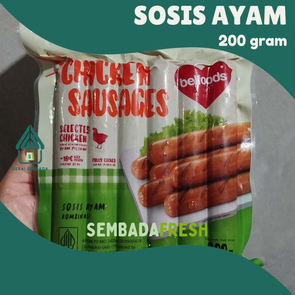 

Belfoods Sosis Ayam 200 gram - GERAI SEMBADA [Pengiriman Instant]