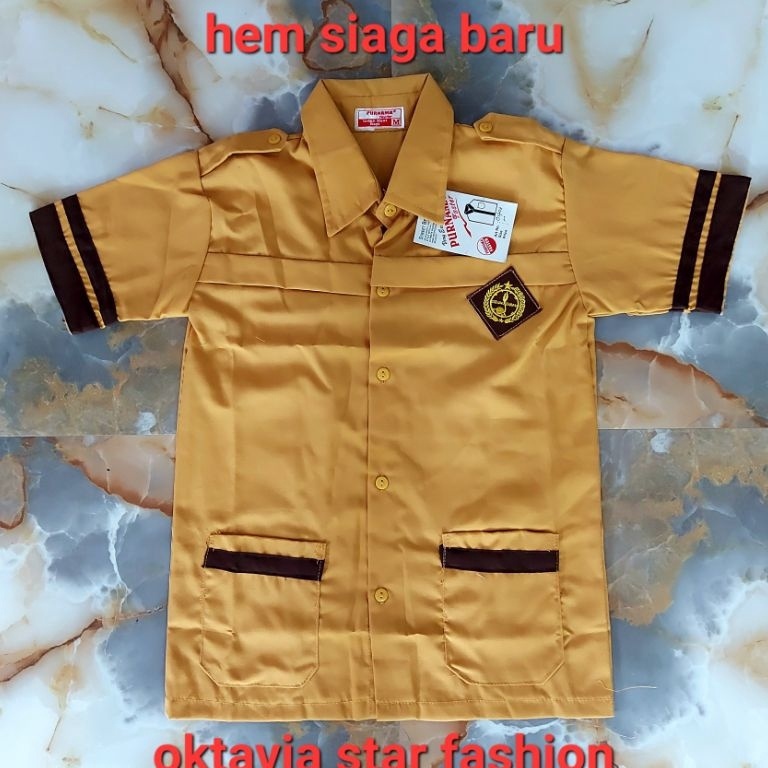 

SERAGAM SEKOLAH HEM SIAGA BARU PRAMUKA baju keluar kancing sampai bawah x W2P2