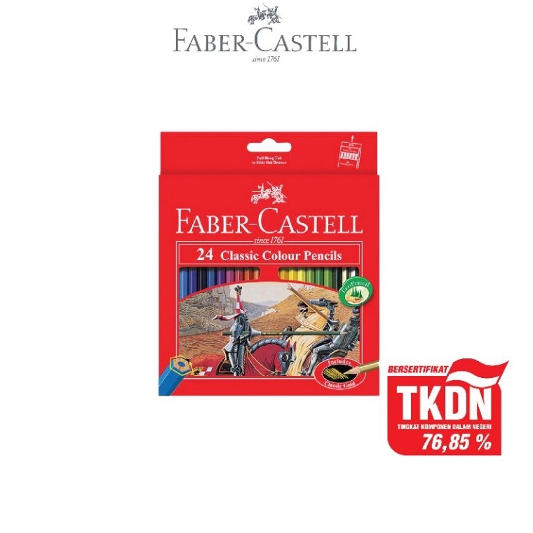 

FaberCastell Classic Colour Pencil 24 L Pensil Warna set 24 j Q2O6