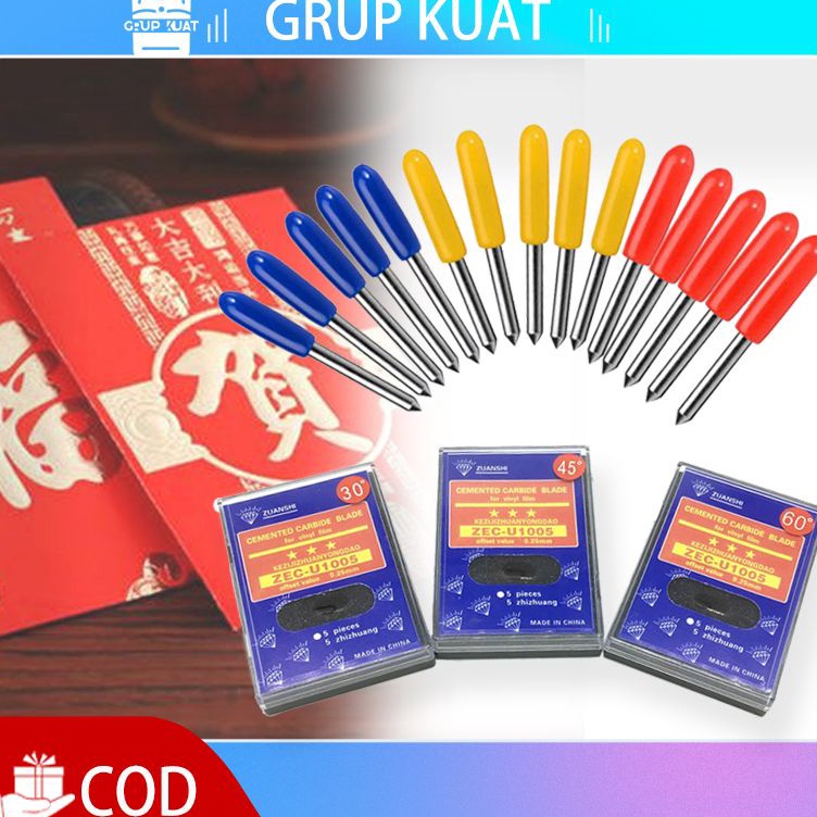 

5pcs 456 Derajat Cutting Sticker mata pisau Roland Roland Blade Roland Cutting Plotter Vinyl Cutter Blade y D7K9