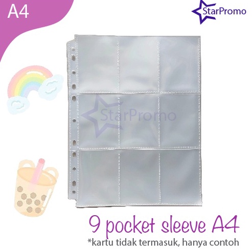 

Sleeve 9 Pocket Binder Album Kartu KPOP A4 c J1R4