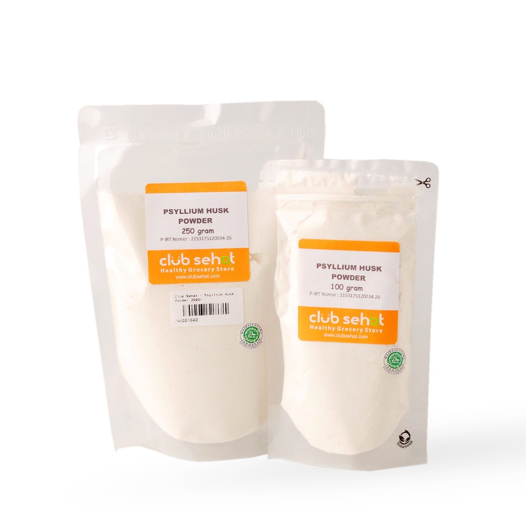 

Club Sehat - Organik Psyllium Husk Powder Halus 250gr Serat Alami Dari Tumbuhan