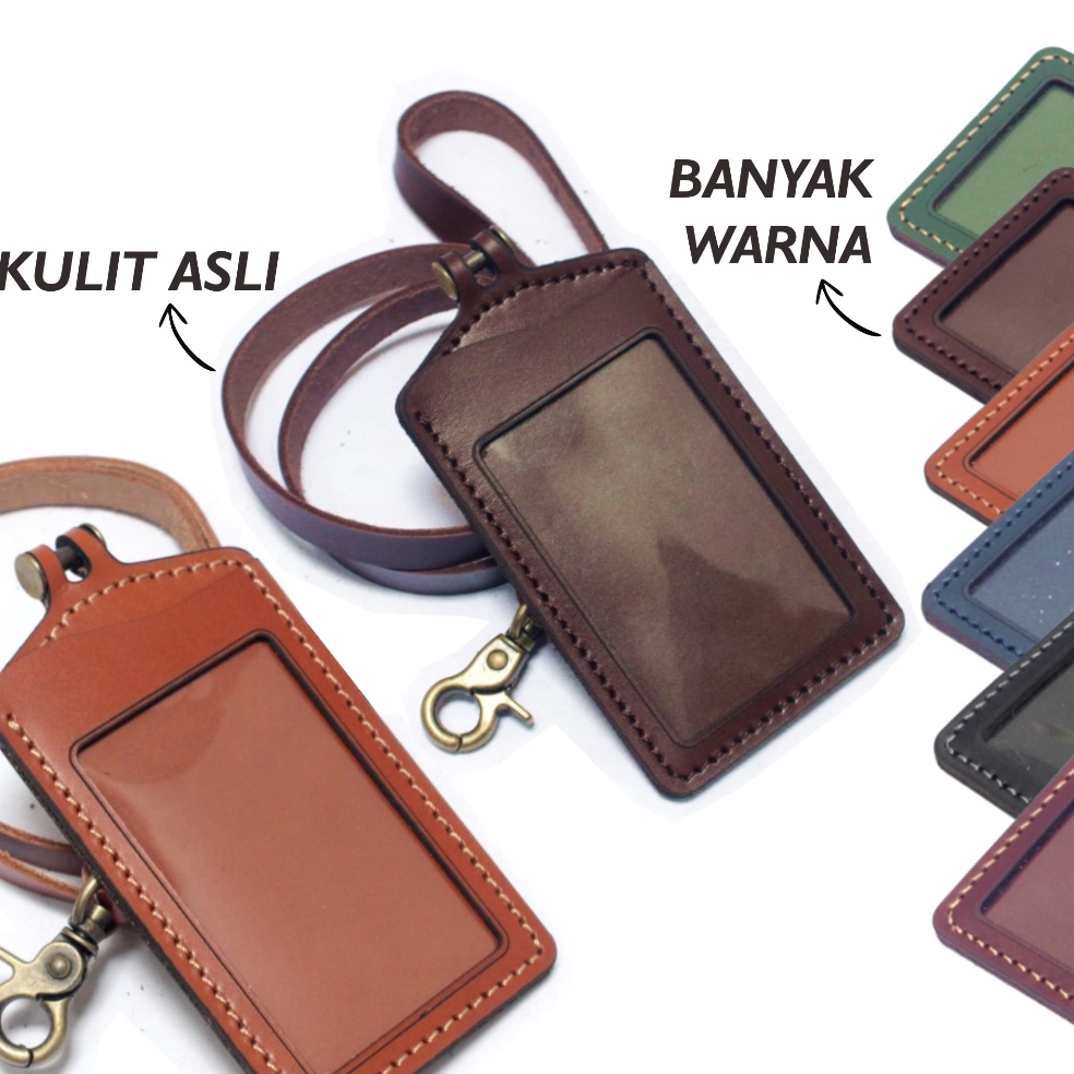 

gantungan dompet ID card kulit tali id card holder PHID83 t G8G7