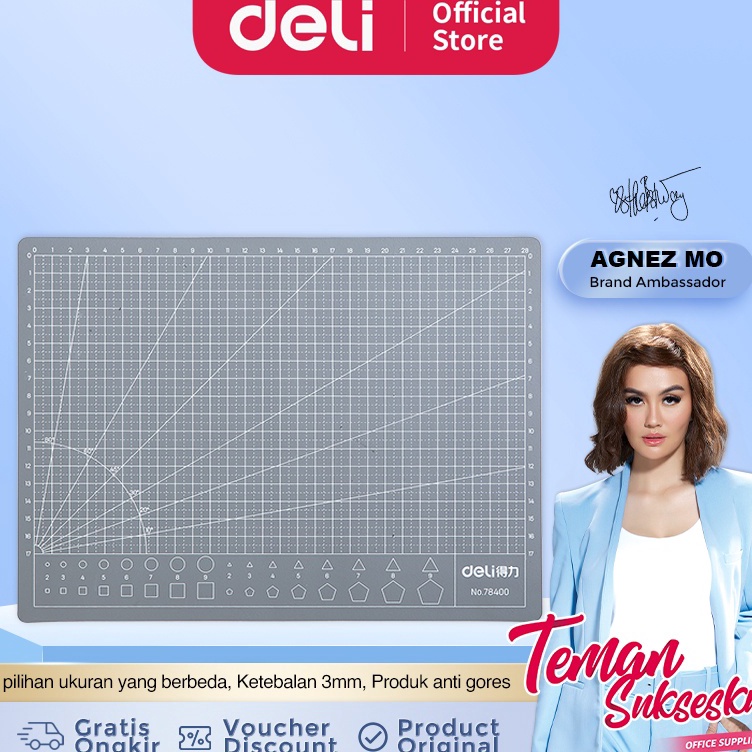 

Deli Alas Potong Kertas Cutting Mat Serba Guna 784 7841 7842 y S1G2