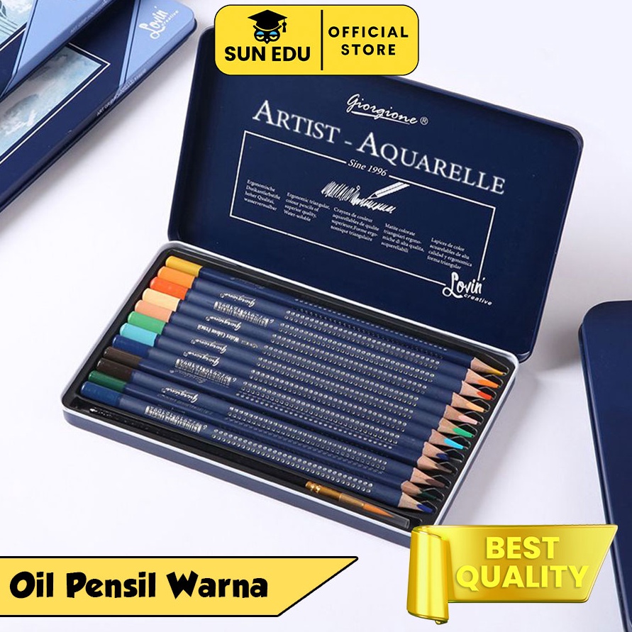 

Oil Pensil Warna 122448 WaterColor Pencil Color q HL9