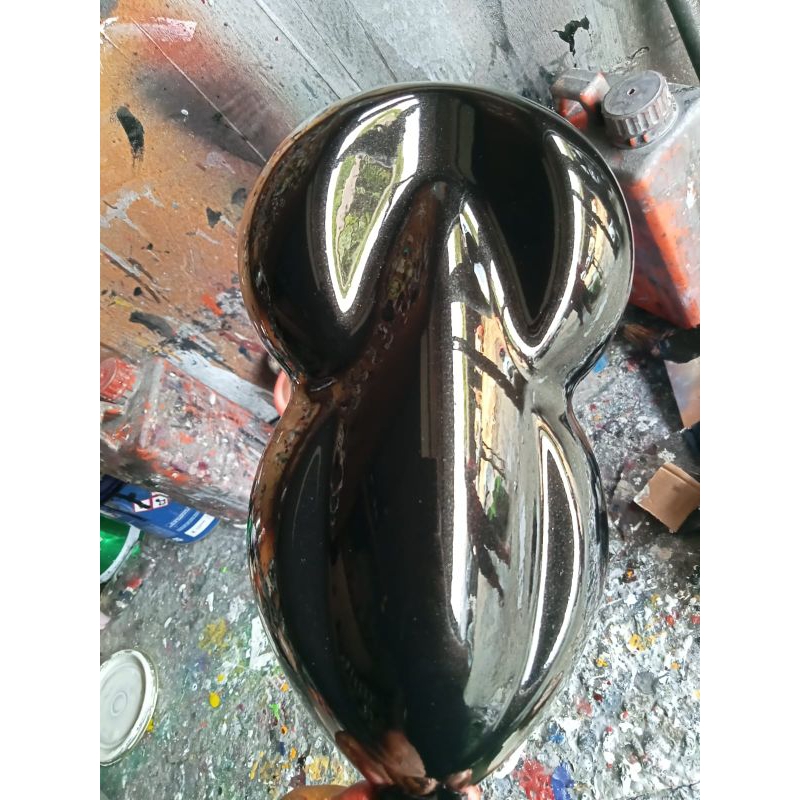 Cat PU Black Mica 209/Cat Hitam Metalik PU