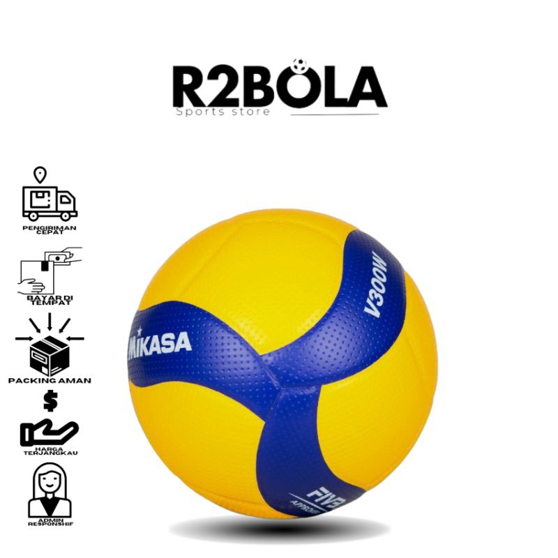 Mikasa Bola Volley V300W Mikasa Japan Original