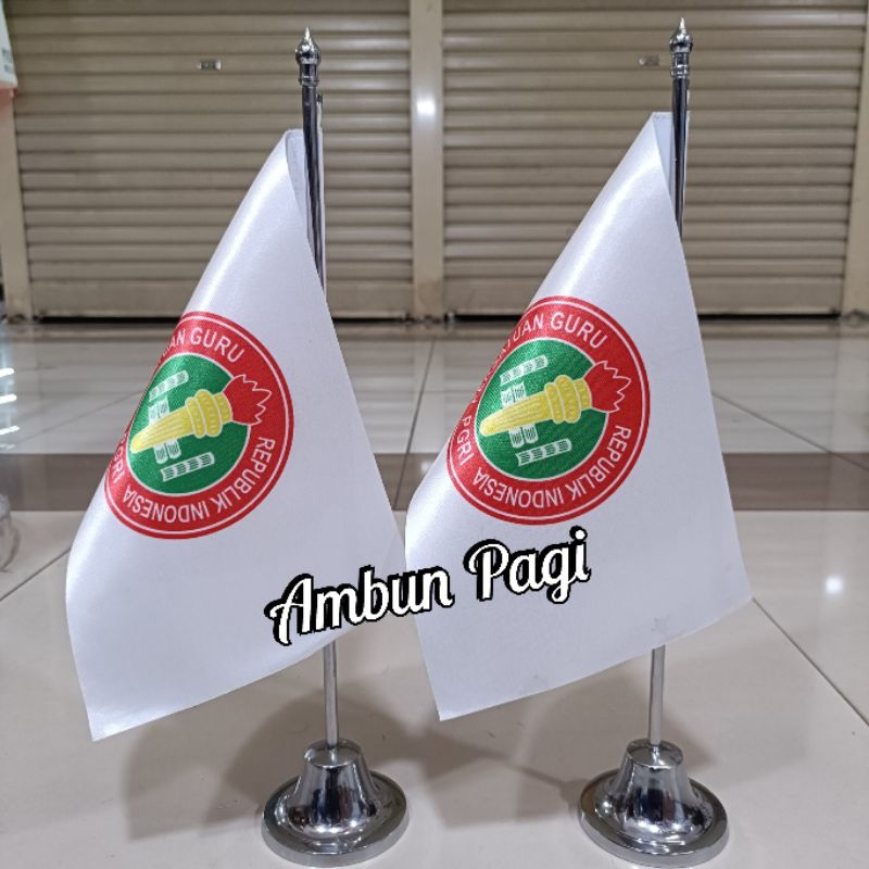 

best seller tiang stenlis meja+bendera sekolah bendera PGRI
