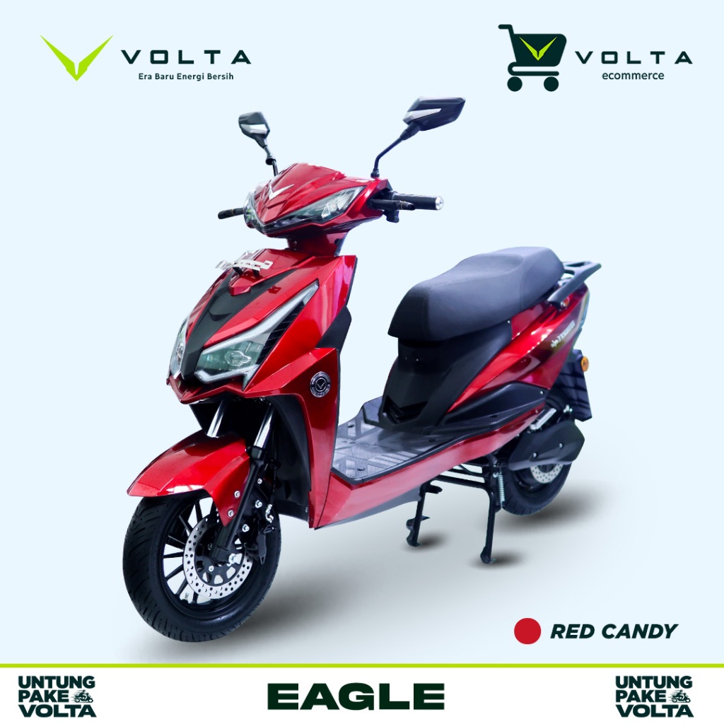Volta Eagle - Scooter Listrik Premium dengan Performa Maksimal dan Desain Elegan Hitam
