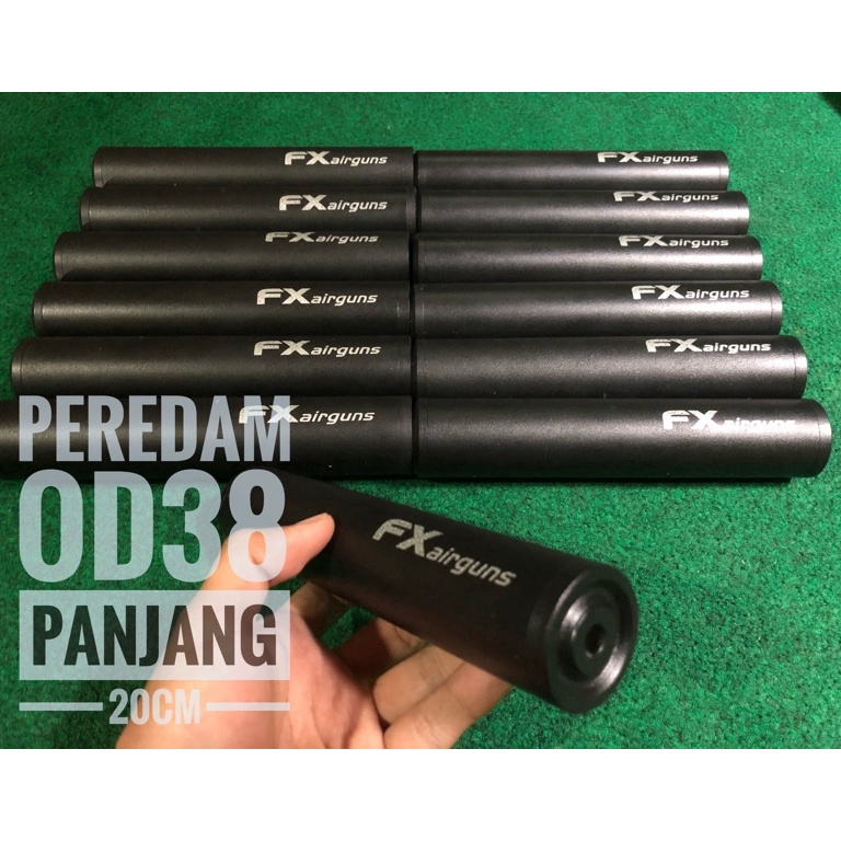 KODE M69G peredam senapan pcp silincer fxAirguns od38 panjang 2cm
