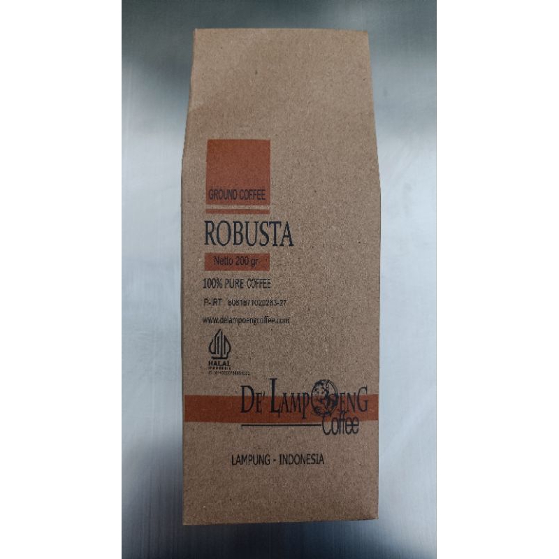 

De Lampoeng Coffee Robusta Kopi Bubuk 200gr