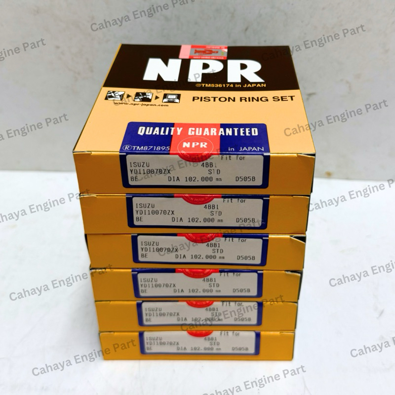 RING PISTON/RING SEHER SET NPR JEPANG ISUZU 4BD1 | 6BD1