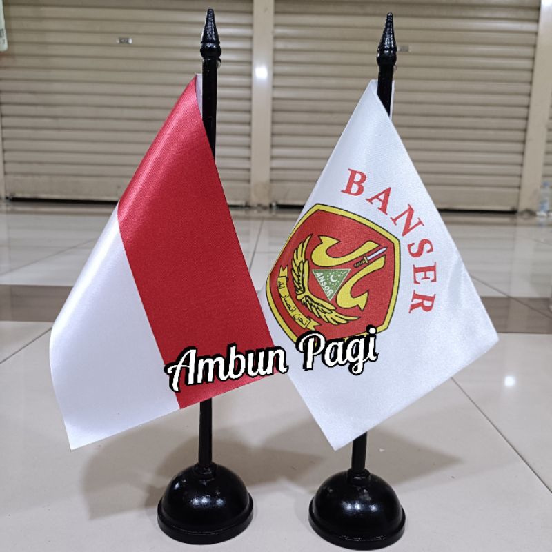 

best seller tiang kayu meja+bendera BANSER+bendera Merah Putih