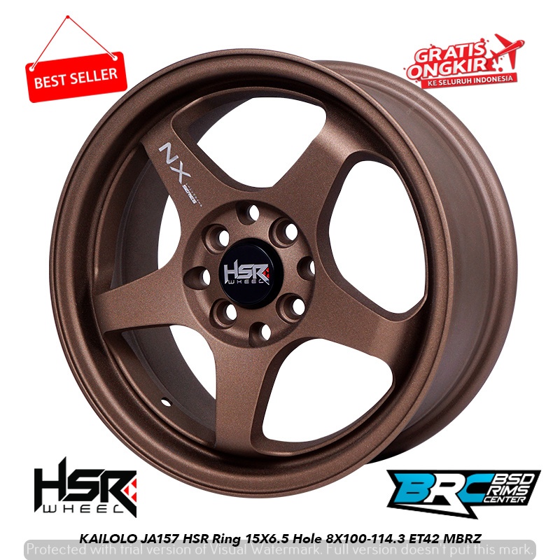 VELG HSR R15 KAILOLO BUAT Agya, Altis, Ayla, Calya, Corolla, Corolla All New, Etios
