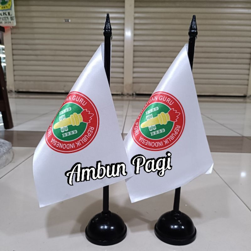 

best seller tiang kayu meja+bendera sekolah bendera PGRI