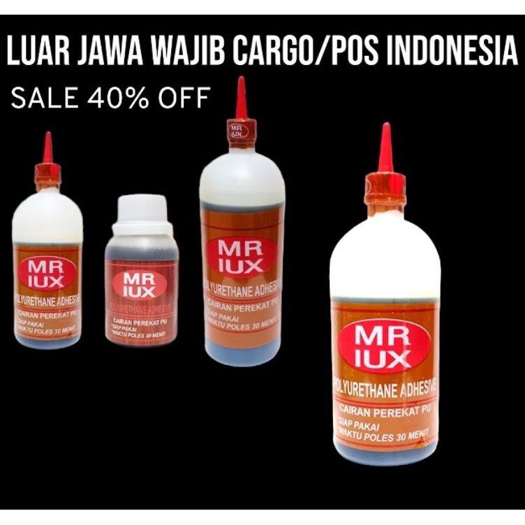 

Lem Kayu serbaguna EPOXY PU Polyurethane MR LUX Kemasan 5 Gram per Botol j B2H5