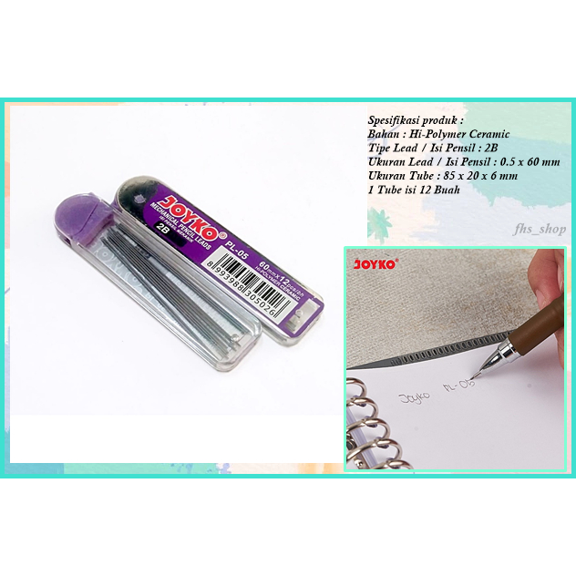 

Isi Pensil Mekanik Refill Pensil Mekanik Pencil Lead Joyko 2B PL - 0.5 mm