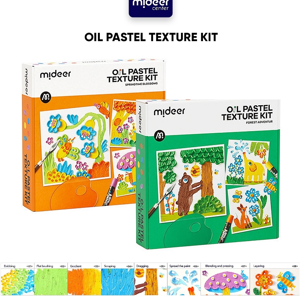 

Mideer Oil Pastel Texture Kit Set Mewarnai Oil Pastel Mainan Anak Belajar Mewarnai f X4R4