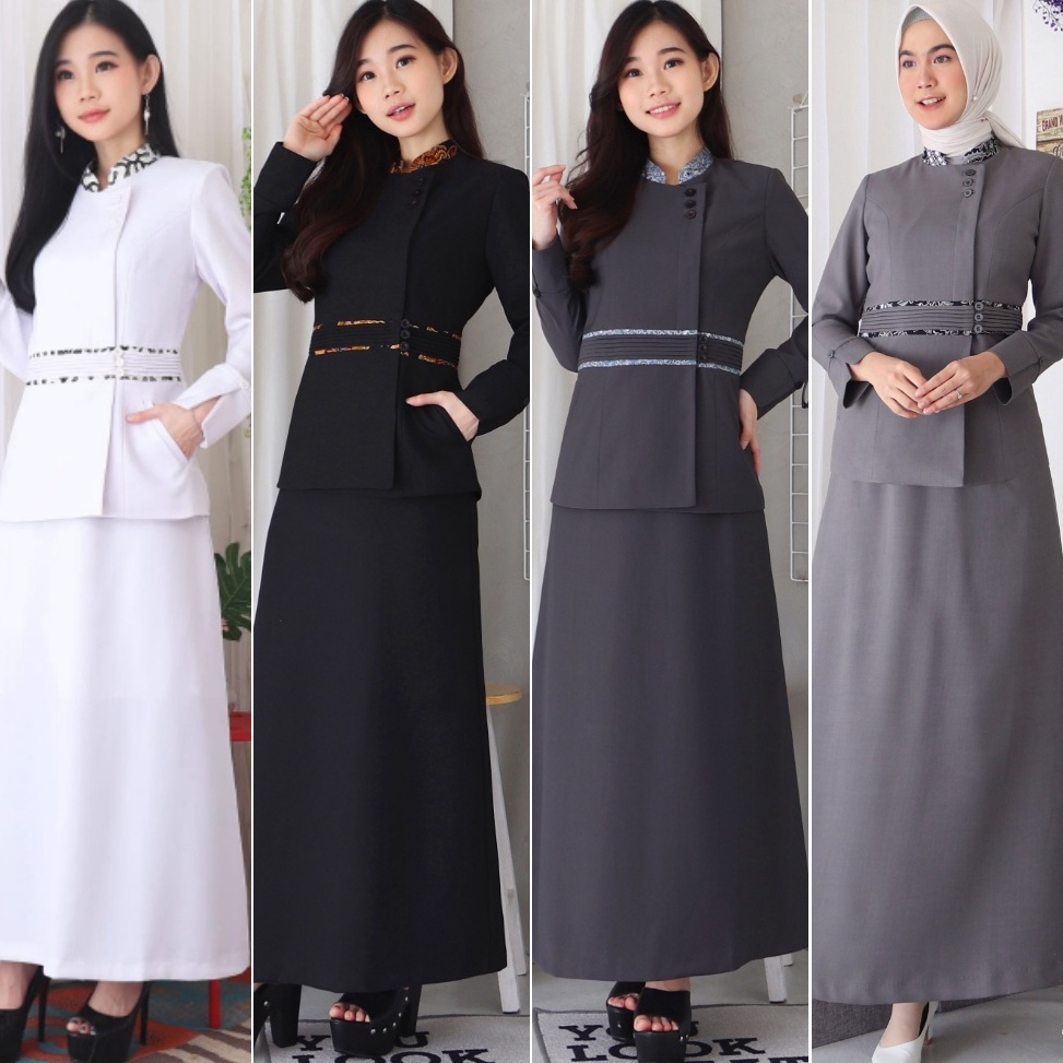 KODE E65E BLAZER WANITA BV LYNELLE  Seragam PNS  Seragam Pemda  Blazer PNS  Baju Dinas Pemda Wanita 