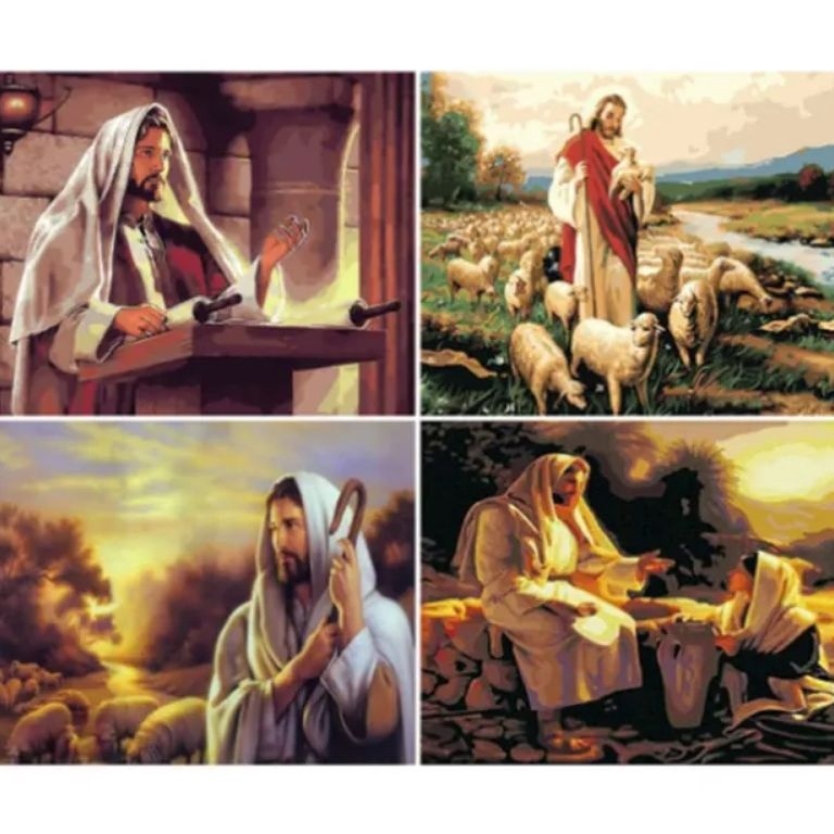 

Paint By Number Faith Collection Canvas Painting By Numbers l N6T7