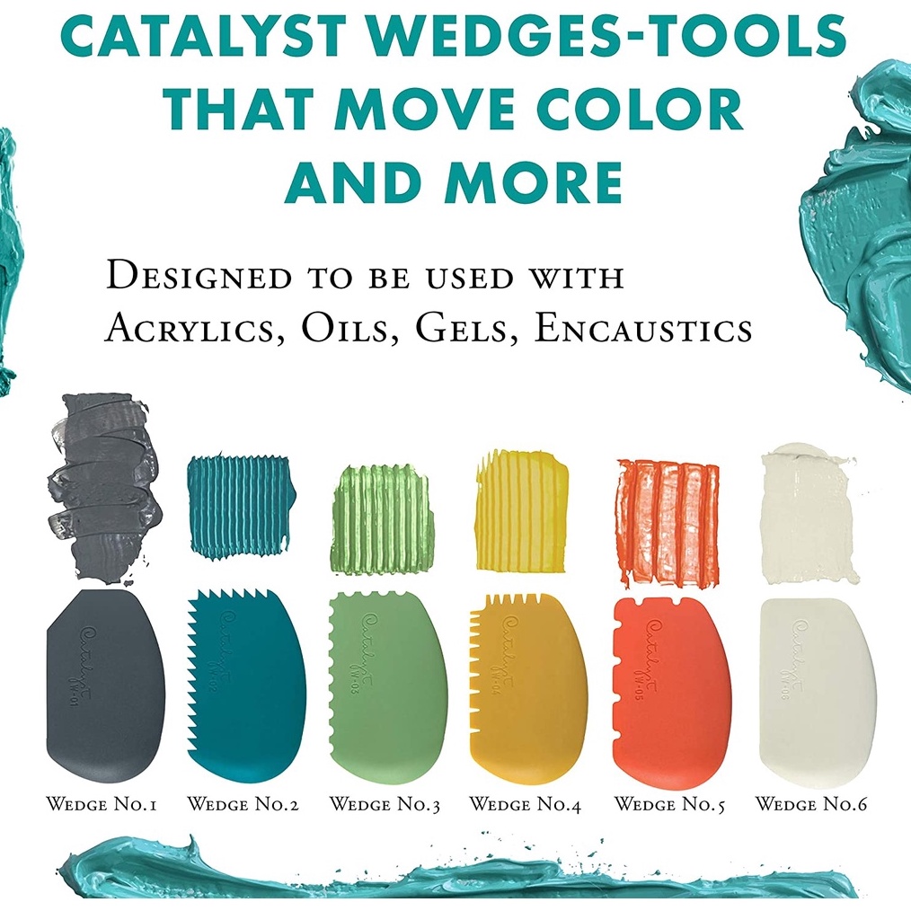 

Princeton alyst Wedge Tool Palette Spatula Lukis x F4S6