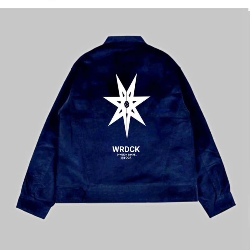 Wardkick Work Jacket Corduroy Navy Logo Star