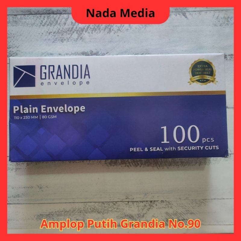 

Amplop Putih No 90 Grandia 80 Gsm 110x230mm isi 100 Lembar