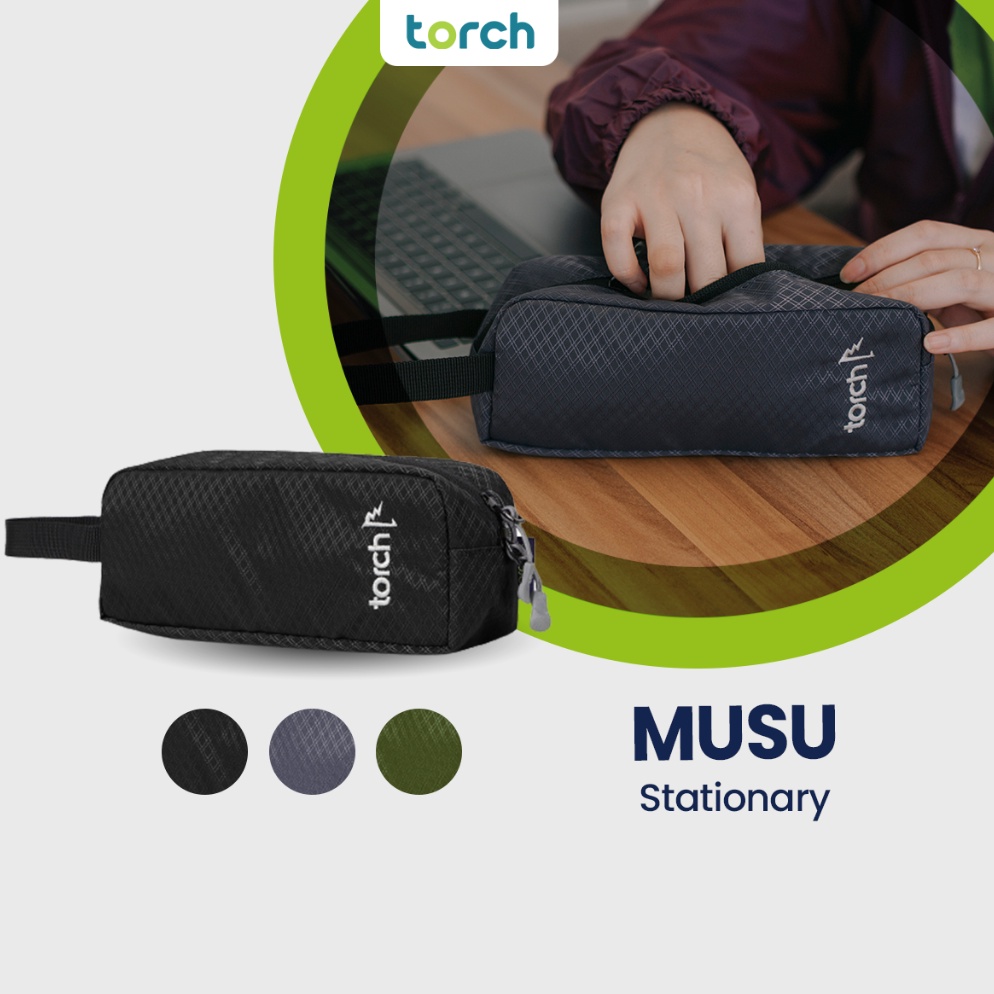 

KODE N15K TORCH Musu Pouch Alat Tulis Perlengkapan Sekolah Kosmetik Tempat Pensil Souvenir Anti Air Packing Organizer Pouch Stationery Pack